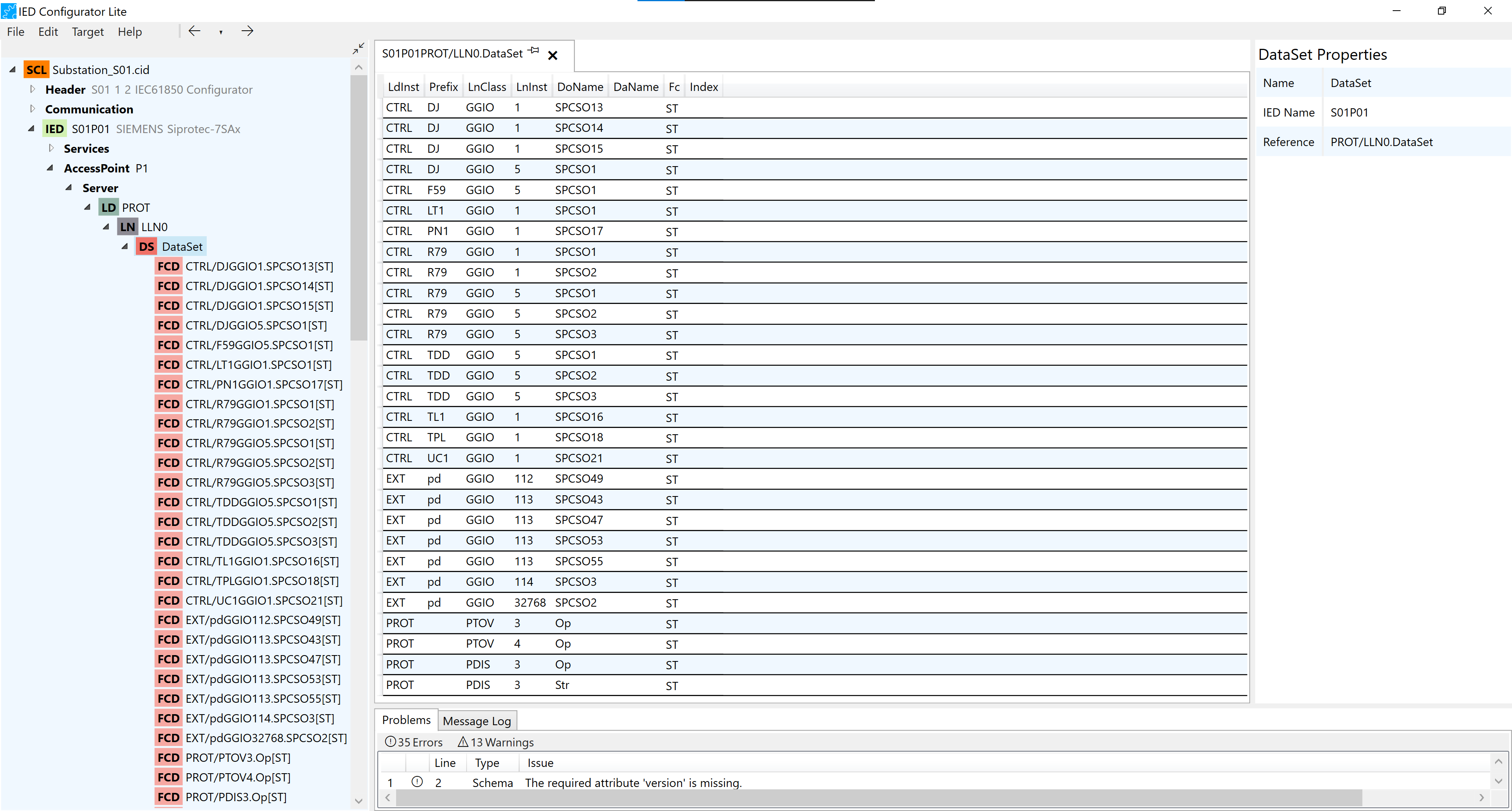 DataSet Configuration